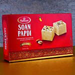 Sneh Fancy Green Rakhi & Soan Papdi