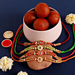 Sneh Meenakari Rakhi Set & Gulab Jamun