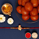 Sneh Antique Ganesha Rakhi & Gulab Jamun