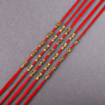 Sneh Brass Rakhi Set with Saon Papadi & Ferrero Rocher