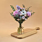 Refreshing Mixed Flowers Cylindrical Vase