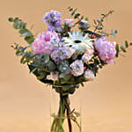 Refreshing Mixed Flowers Cylindrical Vase