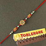 Sneh Trendy Flower Rakhi with Toblerone