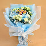 Beautifully Wrapped Roses & Chupa Chups Bouquet