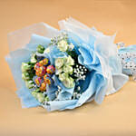 Beautifully Wrapped Roses & Chupa Chups Bouquet