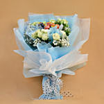 Beautifully Wrapped Roses & Chupa Chups Bouquet