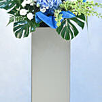 Soothing Mixed Flowers Black Stand