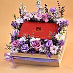 Enchanting Flowers & Chocolates Wooden Crate