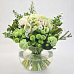 Serene Mixed Flowers Fish Bowl Vase