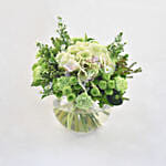 Serene Mixed Flowers Fish Bowl Vase