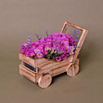 Purple Roses Arrangement In Cart