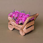 Purple Roses Arrangement with Greeting Card