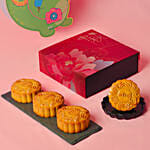 Fnp Pure White Lotus Paste Mooncakes With Dino Lantern