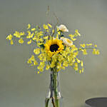 Gleaming Flowers Bottle Vase