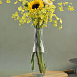 Gleaming Flowers Bottle Vase