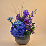 Heavenly Mixed Flowers Dual Colour Pot