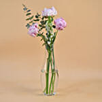 Peony & Ornithogalum Bottle Vase