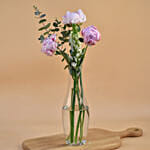 Peony & Ornithogalum Bottle Vase