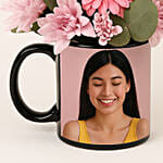 Ravishing Mixed Flowers In Personalised Mug