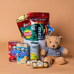 Choco Snack Treat Gift Hamper With Teddy