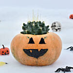 Cactus in Evil Pumpkin