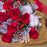 Xmas Red Roses Bouquet