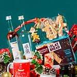 X Mas Wine N Delightful Treats Hamper