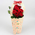 Red Roses In FNP Love Sleeve
