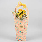 Yellow Roses In FNP Love Sleeve