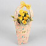 Yellow Roses In FNP Love Sleeve