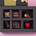Artistic Happy Birthday Chocolate Box- 6 Pcs