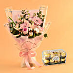 Majestic Blooms Bouquet with Ferrero Rocher