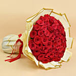 50 Valentine Roses Bouquet