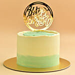 Designer Cake with Happy Birthday Topper