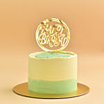 Designer Cake with Happy Birthday Topper