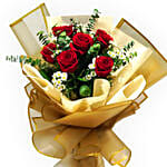 Designer Red Roses Love Bunch