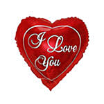 Red Roses Love Bouquet With I Love You Balloon