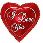 12 Valentines Red Roses Bouquet With I Love You Balloon For Valentines