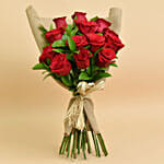 12 Valentines Red Roses Love Bouquet For Valentines