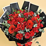 Joyful Red Love Bouquet For Valentines