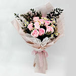 Titanic Rose Chamomile Bouquet With Cake For Valentines