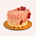 Pink Valentines Day Fairy Cake