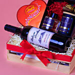 Bellevie Pavillon Merlot Wine Hamper for Valentine