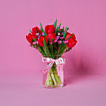 Gracious Tulips Vase for Valentine