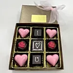 9 Pcs Assorted Chocolate Box For Valentine