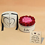 Pink & Red Roses Love For Valentine With Table Top