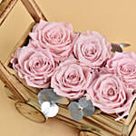 Lovely Forever Roses In a Cart For Valentine