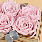Lovely Forever Roses In a Cart For Valentine