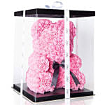 Artificial Light Pink Roses Teddy