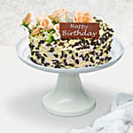Chocolate and Vanilla Choco Chip Cake For Birthday